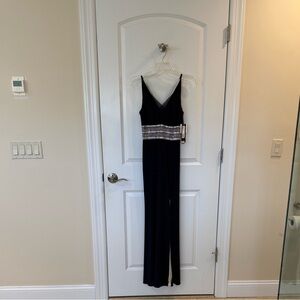 New Elegant navy gown